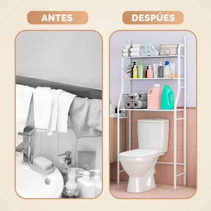 Estante de Baño Sobre Inodoro: Compra 1 y llévate 2